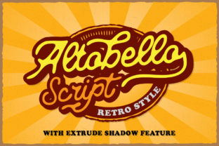 Altobello Script: Authentic Charm with Bold Shadows