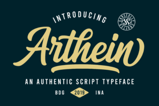 Arthein: The Bold Script Font That Breaks the Mold