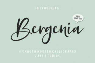 Bergenia Duo: A Modern Script Font