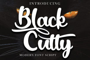 Black Catty Script: A Handcrafted Typeface for Authentic Design