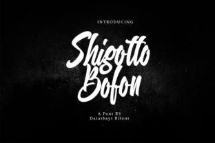 Shigutto Bofon: A Script Typeface for Authentic Modern Design