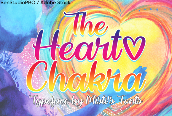 The Heart Chakra: A Typographic Voice for Soulful Projects