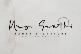 The Personal Charm of Mrs. Santhi: A Distinctive Script for Creative Expression