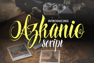 The Unmistakable Charm of Azkanio Script: A Bold Font for Creative Expression