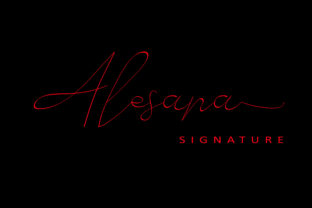 What is Alesana? A Modern Signature Script Font